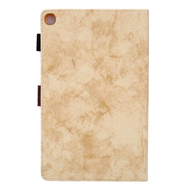 Business Style Auto Wake & Sleep Leather Case with Card Storage for Samsung Galaxy TAB A 10.1 (2019) SM-T510/SM-T515 - Yellow-2