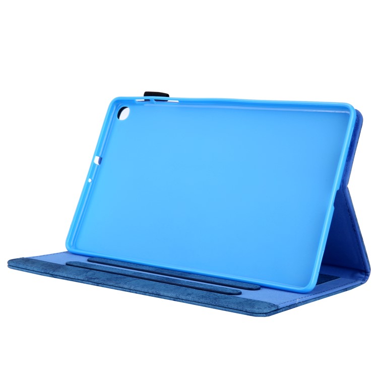 Business Style Auto Wake & Sleep Leather Case with Card Storage for Samsung Galaxy TAB A 10.1 (2019) SM-T510/SM-T515 - Blue-5