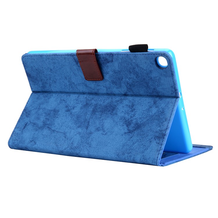 Business Style Auto Wake & Sleep Leather Case with Card Storage for Samsung Galaxy TAB A 10.1 (2019) SM-T510/SM-T515 - Blue-6