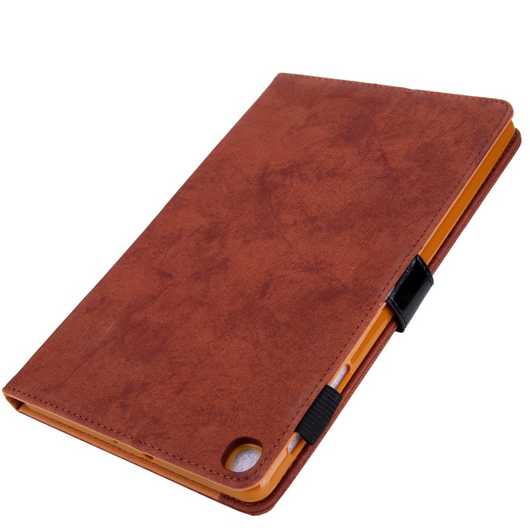Business Style Auto Wake & Sleep Leather Case with Card Storage for Samsung Galaxy TAB A 10.1 (2019) SM-T510/SM-T515 - Brown-4