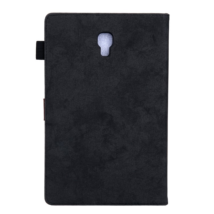 Estilo De Negocio Auto Despertador & Funda De Cuero Para Dormir Con Almacenamiento En Tarjeta Para Samsung Galaxy Tab A 10.5 (2018) T590 T595 - Negro-2