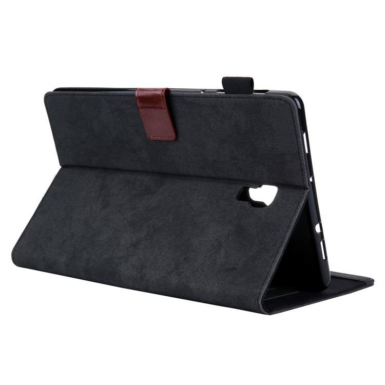 Estilo De Negocio Auto Despertador & Funda De Cuero Para Dormir Con Almacenamiento En Tarjeta Para Samsung Galaxy Tab A 10.5 (2018) T590 T595 - Negro-5