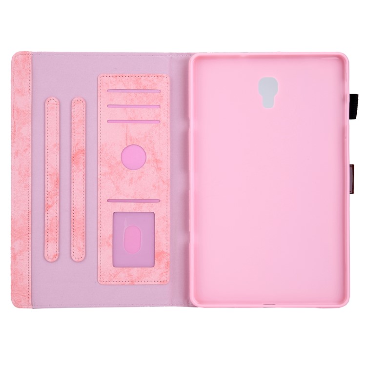 Business Style Auto Wake & Sleep Leather Case with Card Storage for Samsung Galaxy Tab A 10.5 (2018) T590 T595 - Pink-7