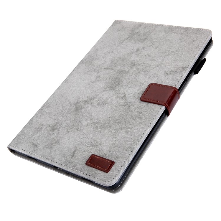 Business Style Auto Wake & Sleep Leather Case with Card Storage for Samsung Galaxy Tab A 10.5 (2018) T590 T595 - Grey-3