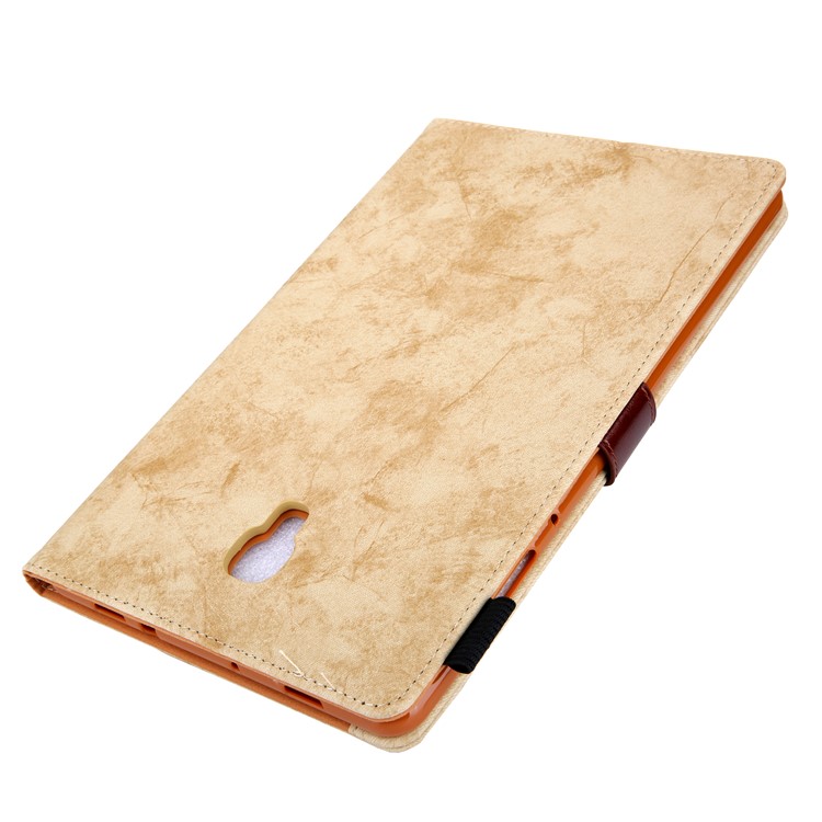 Business-Stil Auto-Wake & Sleep Ledertasche Mit Kartenfach Für Samsung Galaxy Tab A 10.5 (2018) T590 T595 - Gelb-4