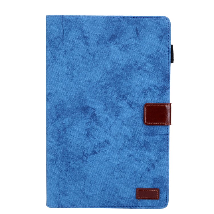 Business Style Auto Wake & Sleep Leather Case with Card Storage for Samsung Galaxy Tab A 10.5 (2018) T590 T595 - Blue-1