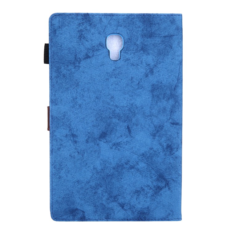 Business Style Auto Wake & Sleep Leather Case with Card Storage for Samsung Galaxy Tab A 10.5 (2018) T590 T595 - Blue-2