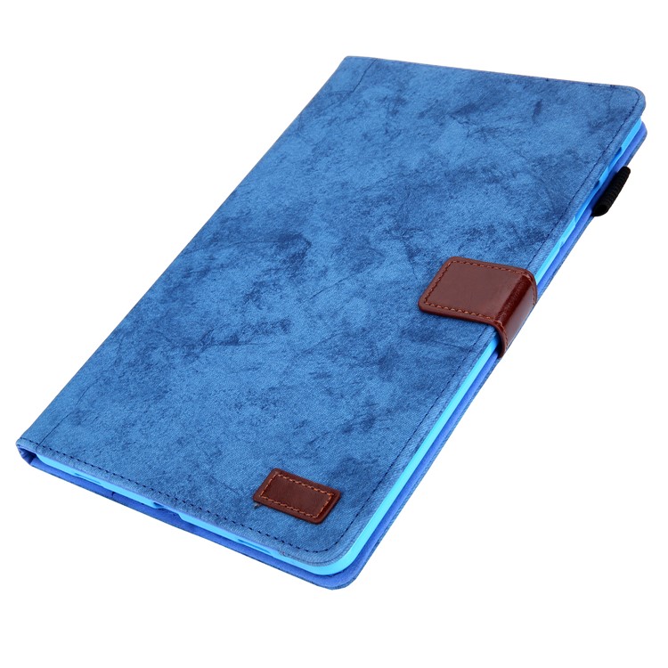 Business Style Auto Wake & Sleep Leather Case with Card Storage for Samsung Galaxy Tab A 10.5 (2018) T590 T595 - Blue-3