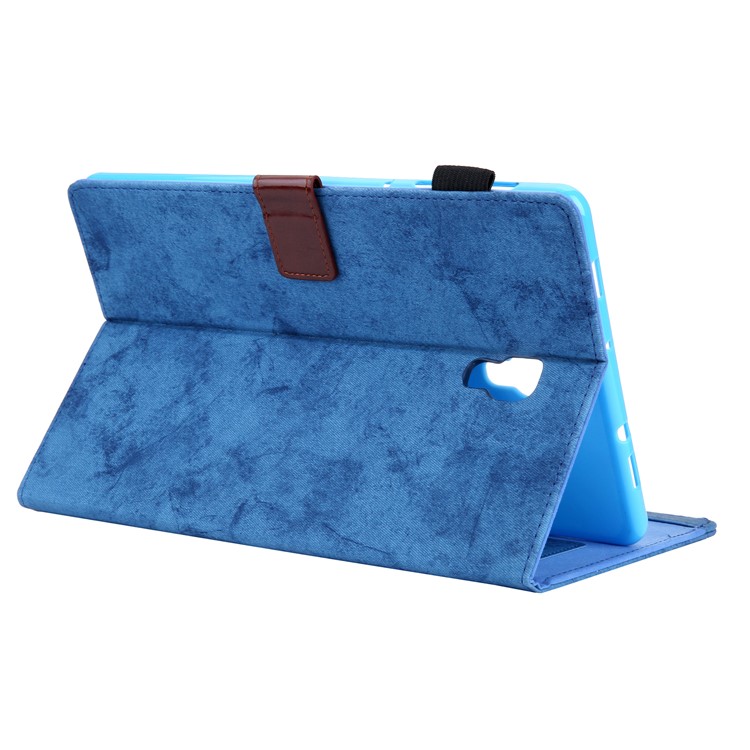 Business Style Auto Wake & Sleep Leather Case with Card Storage for Samsung Galaxy Tab A 10.5 (2018) T590 T595 - Blue-6