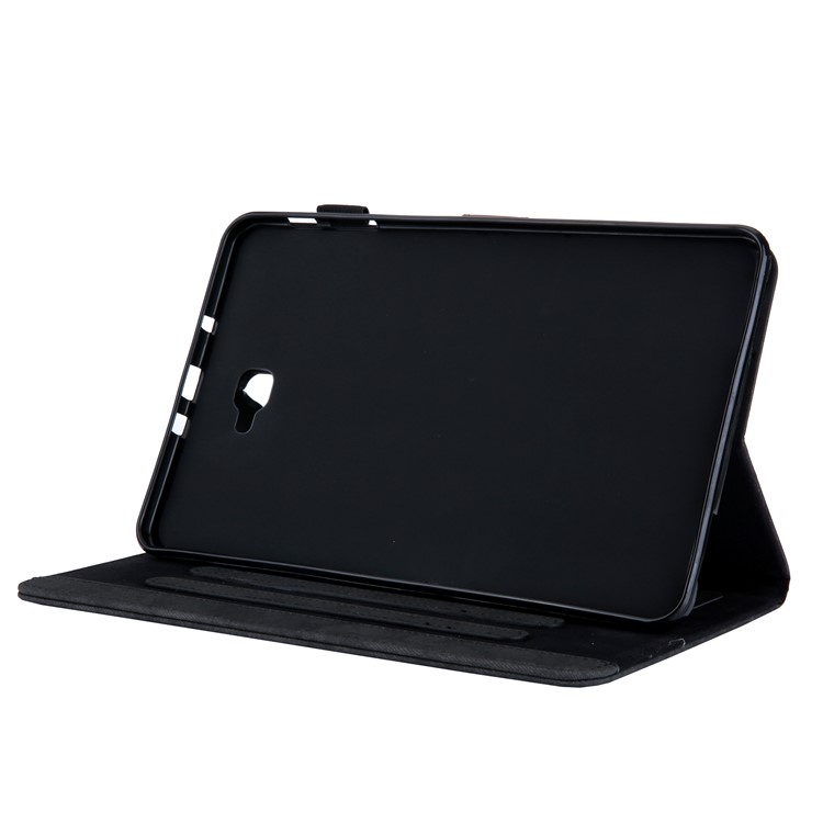 Business Style Auto Wake & Sleep Leather Case with Card Storage for Samsung Galaxy Tab A 10.1 (2016) T580 / T585 - Black-5
