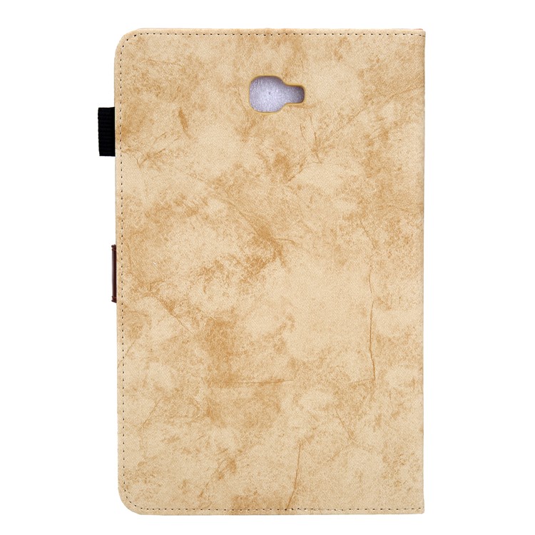 Business Style Auto Wake & Sleep Leather Case with Card Storage for Samsung Galaxy Tab A 10.1 (2016) T580 / T585 - Yellow-2