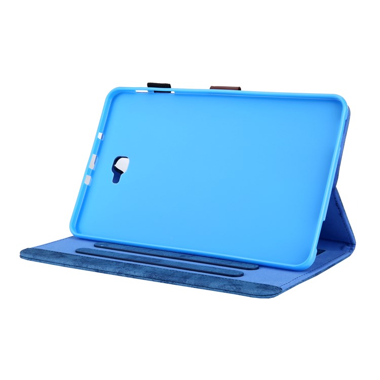 Business Style Auto Wake & Sleep Auto Wake & Sleep Leather Case with Card Storage for Samsung Galaxy Tab A 10.1 (2016) T580 / T585 - Blue-5