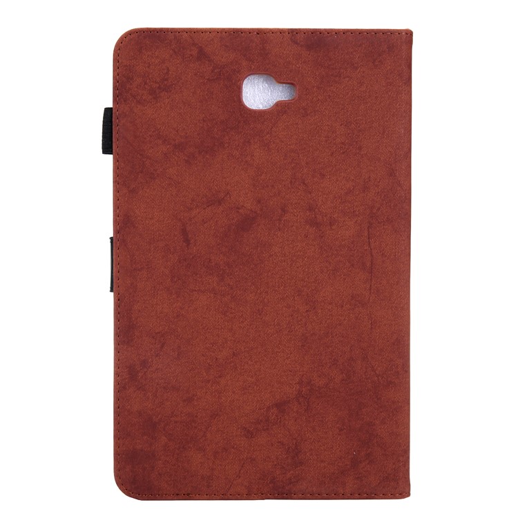 Business Style Auto Wake & Sleep Leather Case with Card Storage for Samsung Galaxy Tab A 10.1 (2016) T580 / T585 - Brown-2