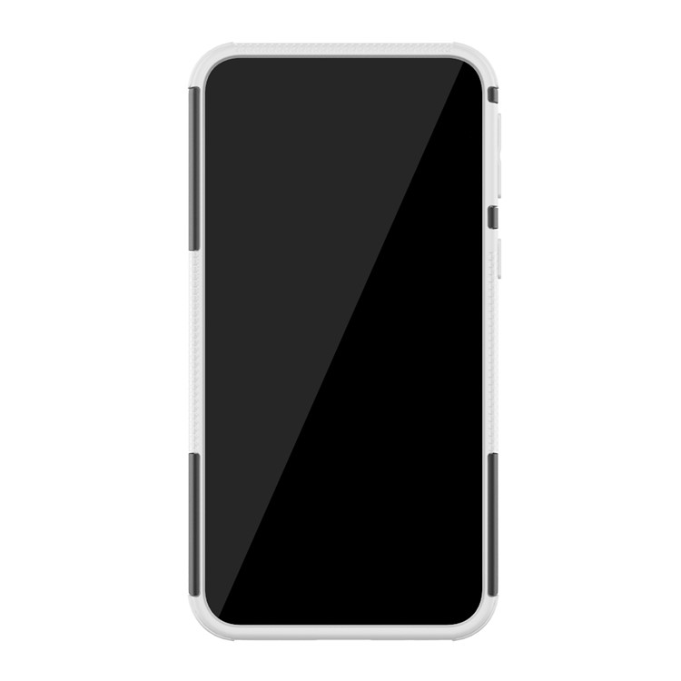 Anti-slip PC + TPU Hybrid Case with Kickstand for Samsung Galaxy A2 Core - White-4