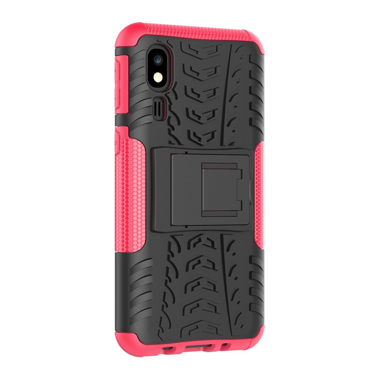 Anti-slip PC + TPU Hybrid Case with Kickstand for Samsung Galaxy A2 Core - Rose-8