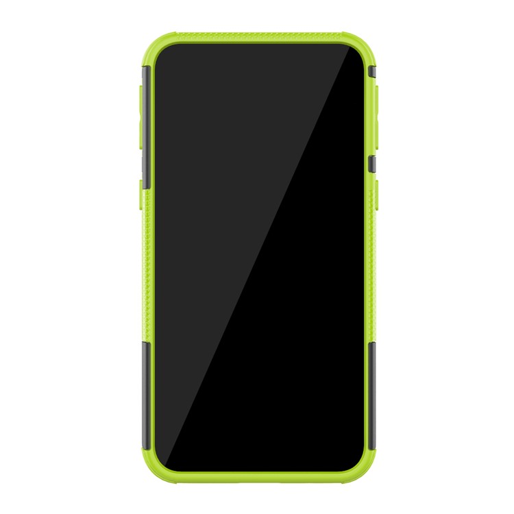 Anti-slip PC + TPU Hybrid Case with Kickstand for Samsung Galaxy A2 Core - Green-5