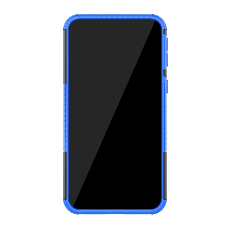 Anti-slip PC + TPU Hybrid Case with Kickstand for Samsung Galaxy A2 Core - Blue-5