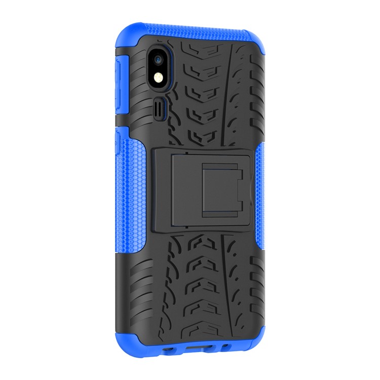 Anti-slip PC + TPU Hybrid Case with Kickstand for Samsung Galaxy A2 Core - Blue-9