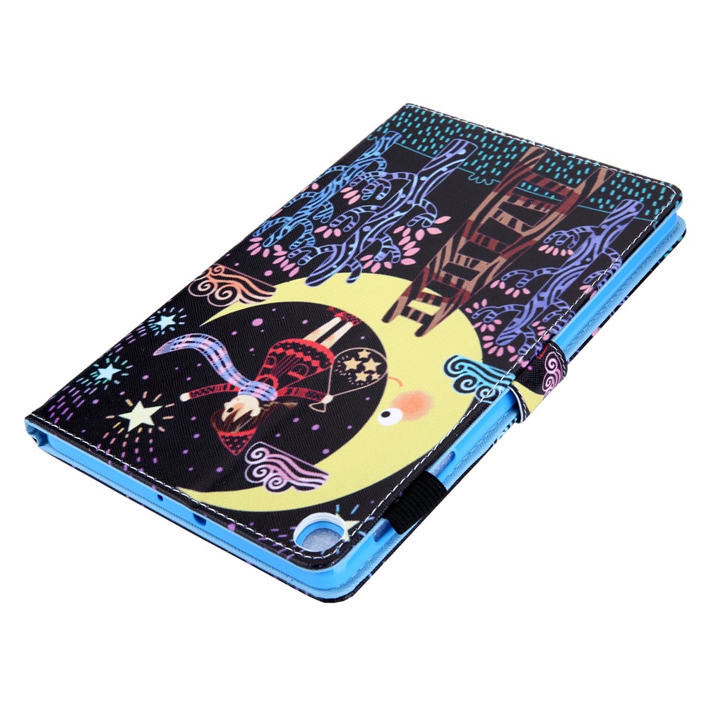Pattern Printing Multi-angle Stand Card Holder Leather Casing for Samsung Galaxy Tab A 10.1 (2019) SM-T510/SM-T515 - Catch Star Girl-5