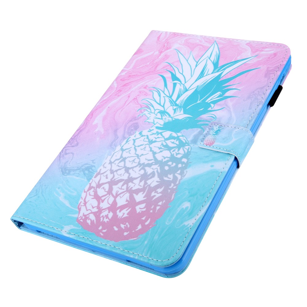 Pattern Printing Multi-angle Stand Card Holder Leather Casing for Samsung Galaxy Tab A 10.1 (2019) SM-T510/SM-T515 - Pineapple-2