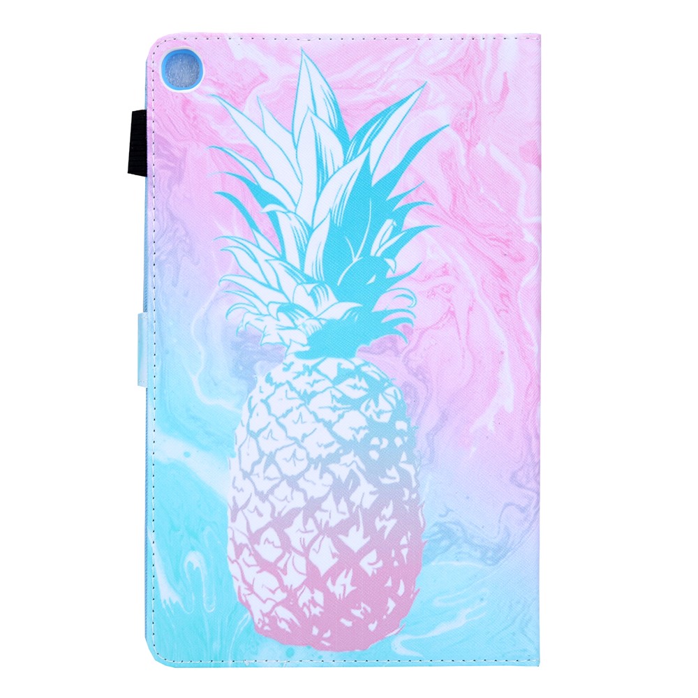 Pattern Printing Multi-angle Stand Card Holder Leather Casing for Samsung Galaxy Tab A 10.1 (2019) SM-T510/SM-T515 - Pineapple-3