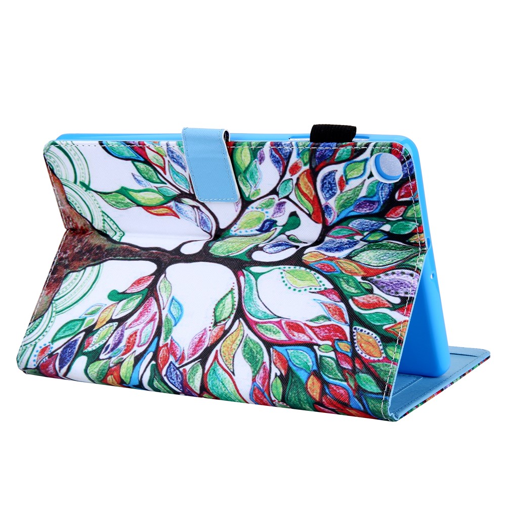 Pattern Printing PU Leather Card Holder Tablet Stand Case for Samsung Galaxy Tab A 10.1 (2019) SM-T510/SM-T515 - Color Tree-5