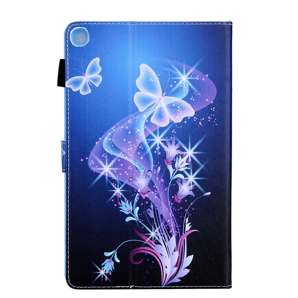 Pattern Printing PU Leather Card Holder Tablet Stand Case for Samsung Galaxy Tab A 10.1 (2019) SM-T510/SM-T515 - Flower Butterfly-2