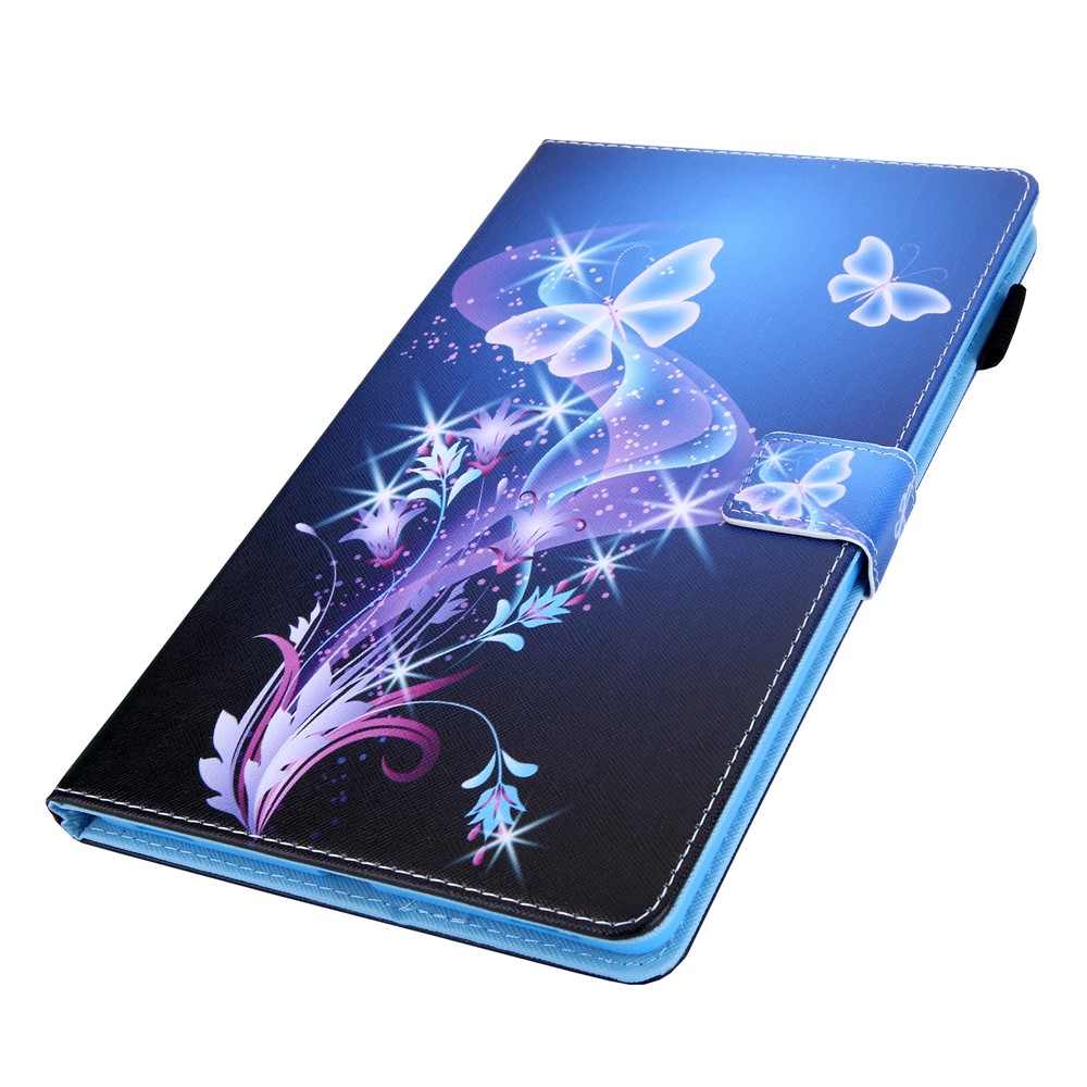 Pattern Printing PU Leather Card Holder Tablet Stand Case for Samsung Galaxy Tab A 10.1 (2019) SM-T510/SM-T515 - Flower Butterfly-3