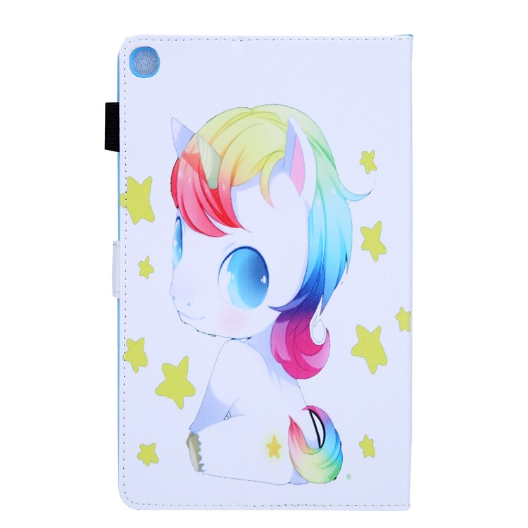Pattern Printing PU Leather Card Holder Tablet Stand Case for Samsung Galaxy Tab A 10.1 (2019) SM-T510/SM-T515 - Unicorn Baby-2