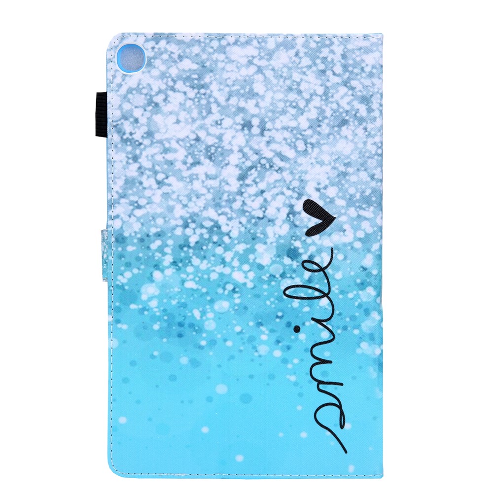 Pattern Printing PU Leather Card Holder Tablet Stand Case for Samsung Galaxy Tab A 10.1 (2019) SM-T510/SM-T515 - Blue Bubble-2