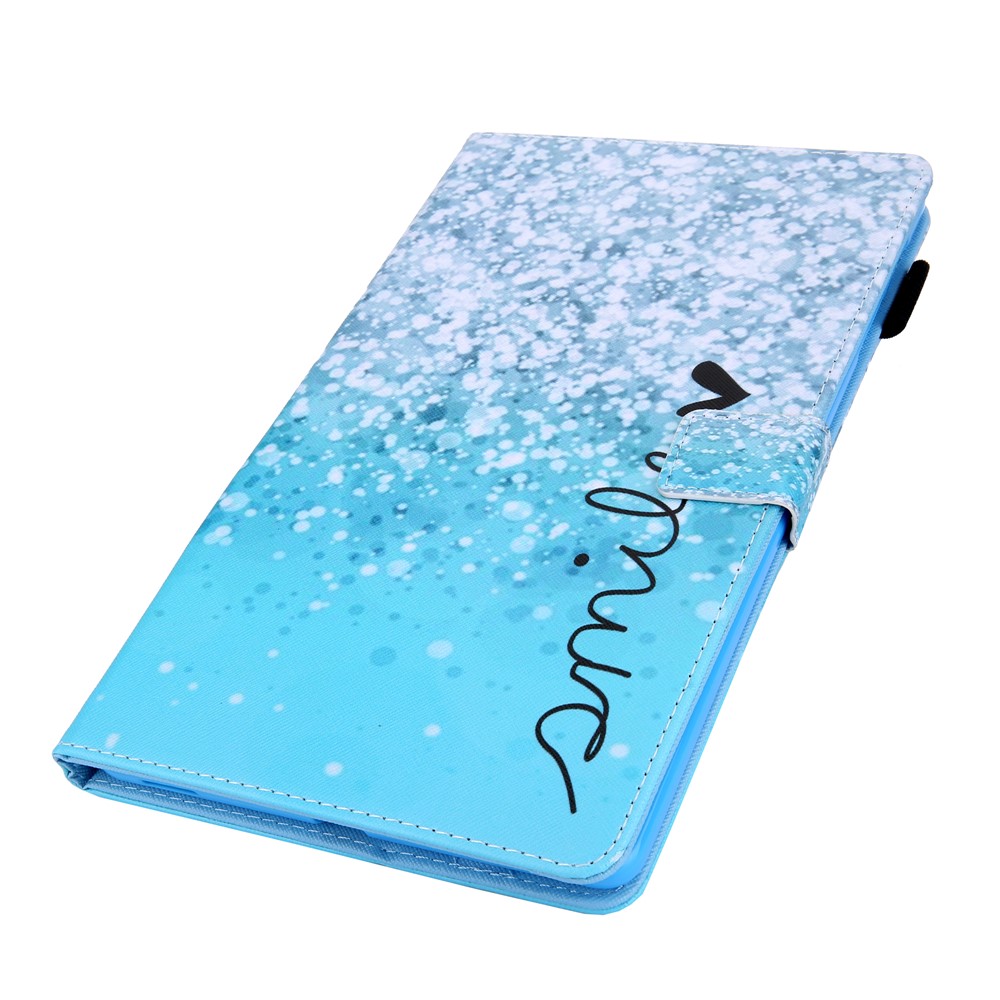 Pattern Printing PU Leather Card Holder Tablet Stand Case for Samsung Galaxy Tab A 10.1 (2019) SM-T510/SM-T515 - Blue Bubble-3