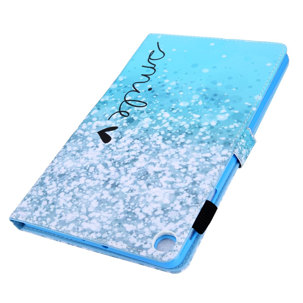 Pattern Printing PU Leather Card Holder Tablet Stand Case for Samsung Galaxy Tab A 10.1 (2019) SM-T510/SM-T515 - Blue Bubble-4