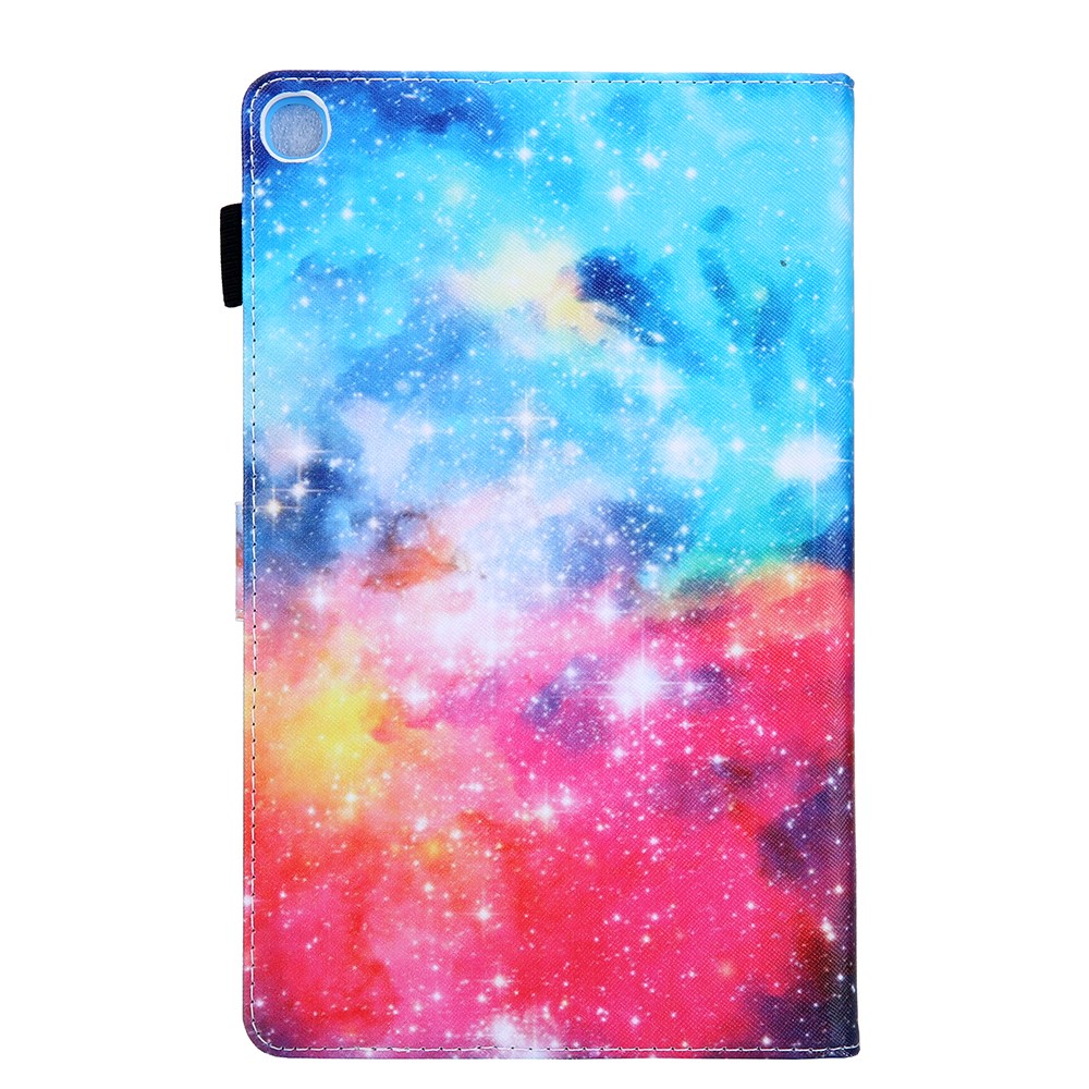 Pattern Printing PU Leather Card Holder Tablet Stand Case for Samsung Galaxy Tab A 10.1 (2019) SM-T510/SM-T515 - Beautiful Starry Sky-2