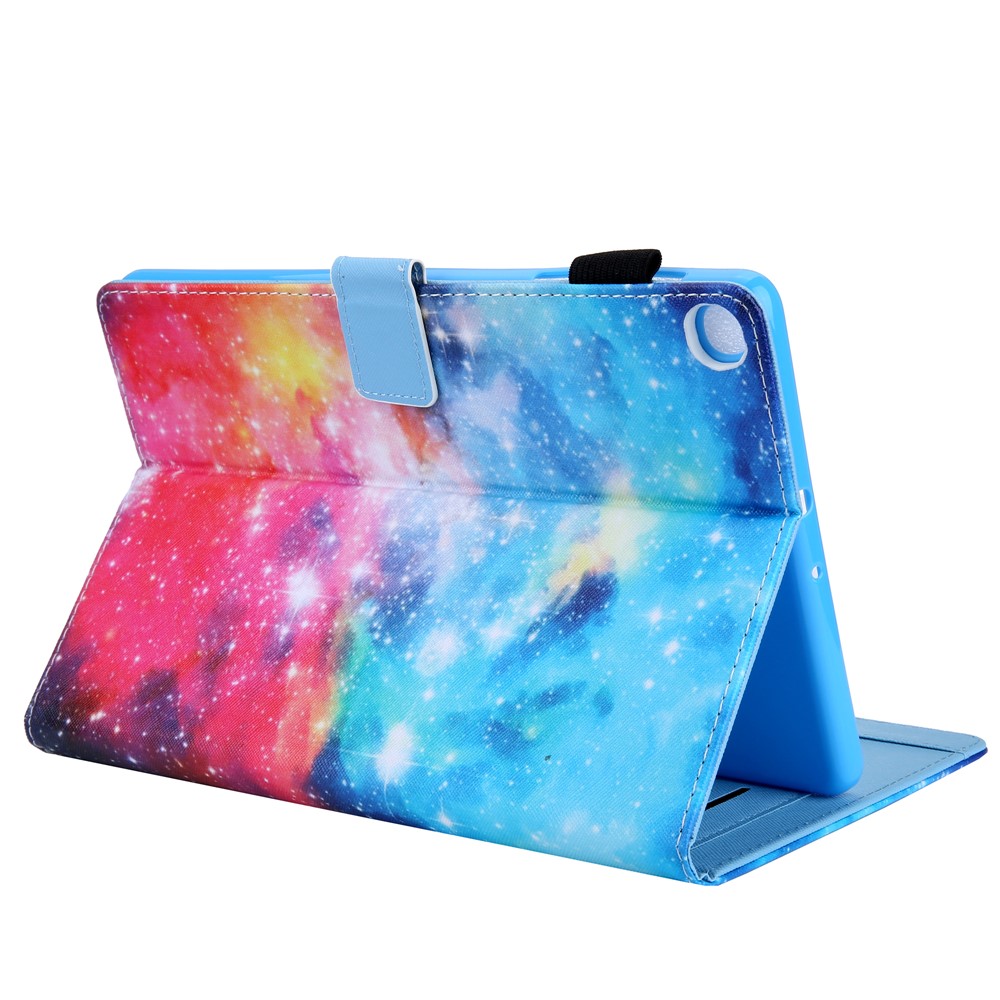 Pattern Printing PU Leather Card Holder Tablet Stand Case for Samsung Galaxy Tab A 10.1 (2019) SM-T510/SM-T515 - Beautiful Starry Sky-5
