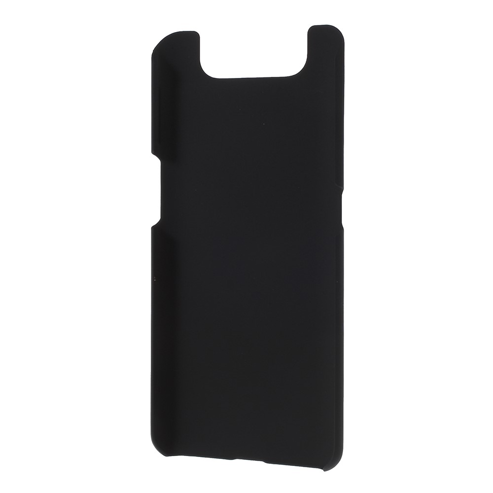 Glossy Rubberized Hard PC Phone Case for Samsung Galaxy A80 / A90 - Black-3