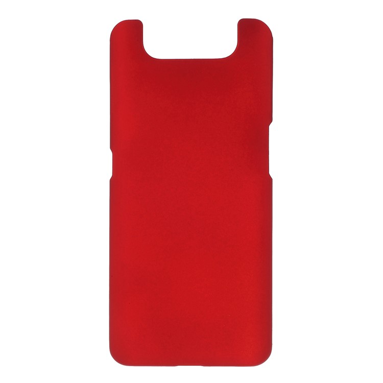 Glossy Rubberized Hard PC Phone Case for Samsung Galaxy A80 / A90 - Red-1