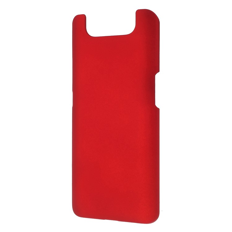 Glossy Rubberized Hard PC Phone Case for Samsung Galaxy A80 / A90 - Red-2