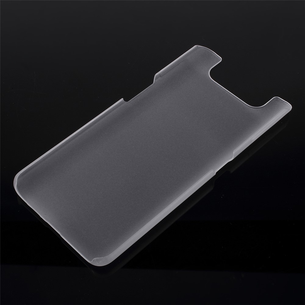 Case de Teléfono de PC Duro Goma de Goma Brillante Para Samsung Galaxy A80 / A90 - Transparente