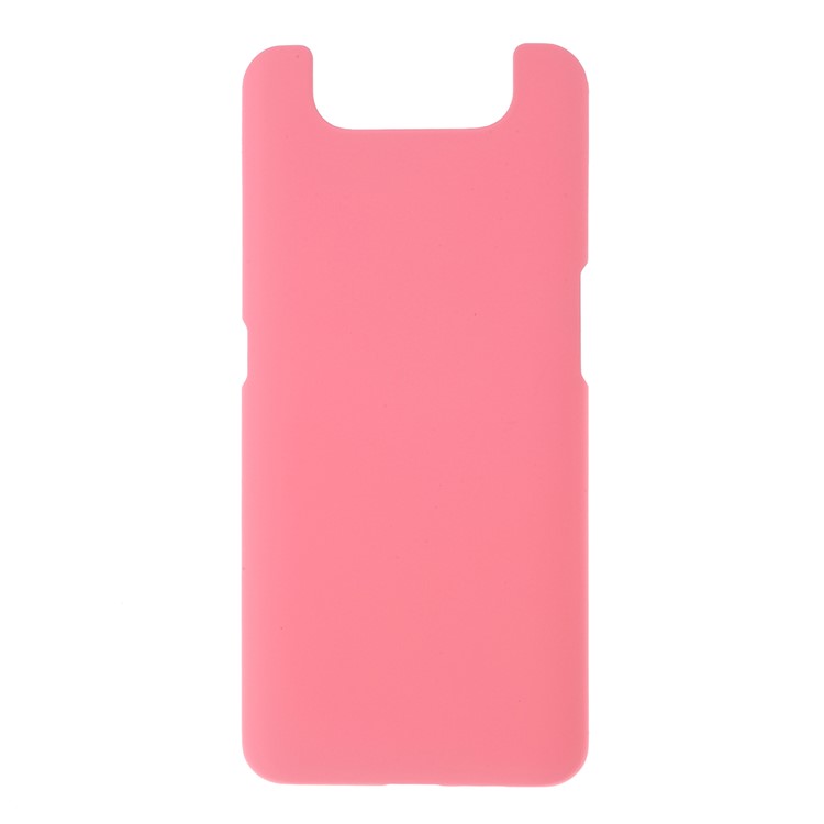 Glossy Rubberized Hard PC Phone Case for Samsung Galaxy A80 / A90 - Pink-1