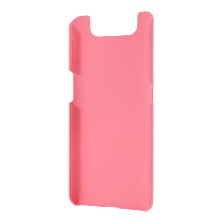 Glossy Rubberized Hard PC Phone Case for Samsung Galaxy A80 / A90 - Pink-3