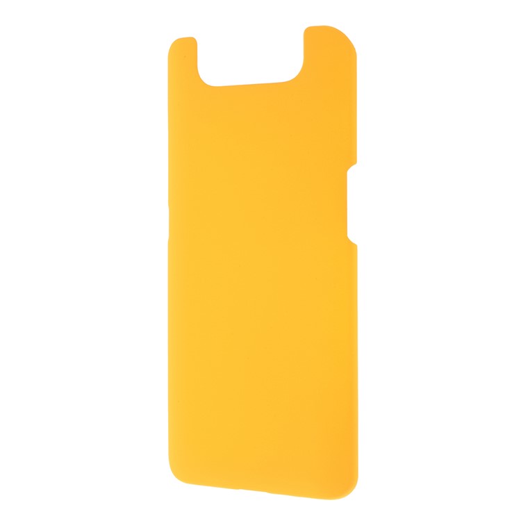 Glossy Rubberized Hard PC Phone Case for Samsung Galaxy A80 / A90 - Yellow-2