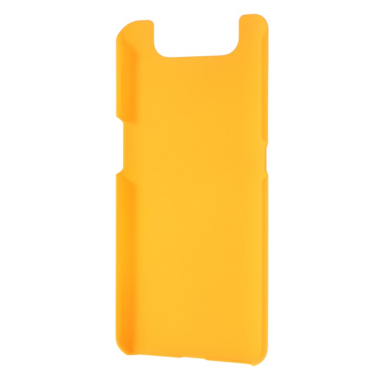 Glossy Rubberized Hard PC Phone Case for Samsung Galaxy A80 / A90 - Yellow-3