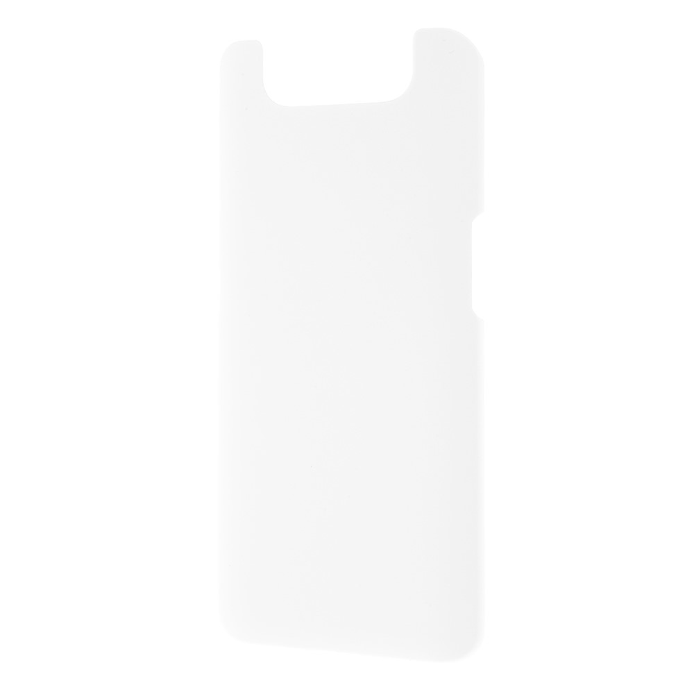 Case de Teléfono de PC Duro Goma de Goma Brillante Para Samsung Galaxy A80 / A90 - Blanco