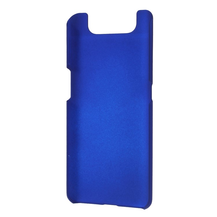 Case de Teléfono de PC Duro Goma de Goma Brillante Para Samsung Galaxy A80 / A90 - Azul Oscuro-3