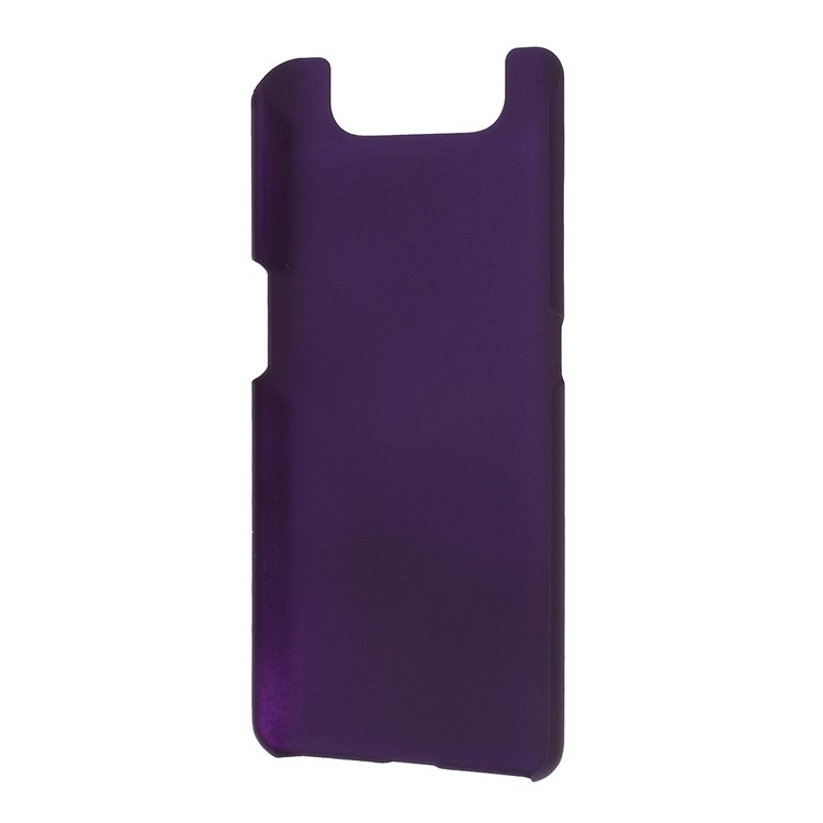 Étui De Téléphone Caoutchouté Dur Pour Téléphone Portable Pour Samsung Galaxy A80 / A90 - Violet Foncé-3