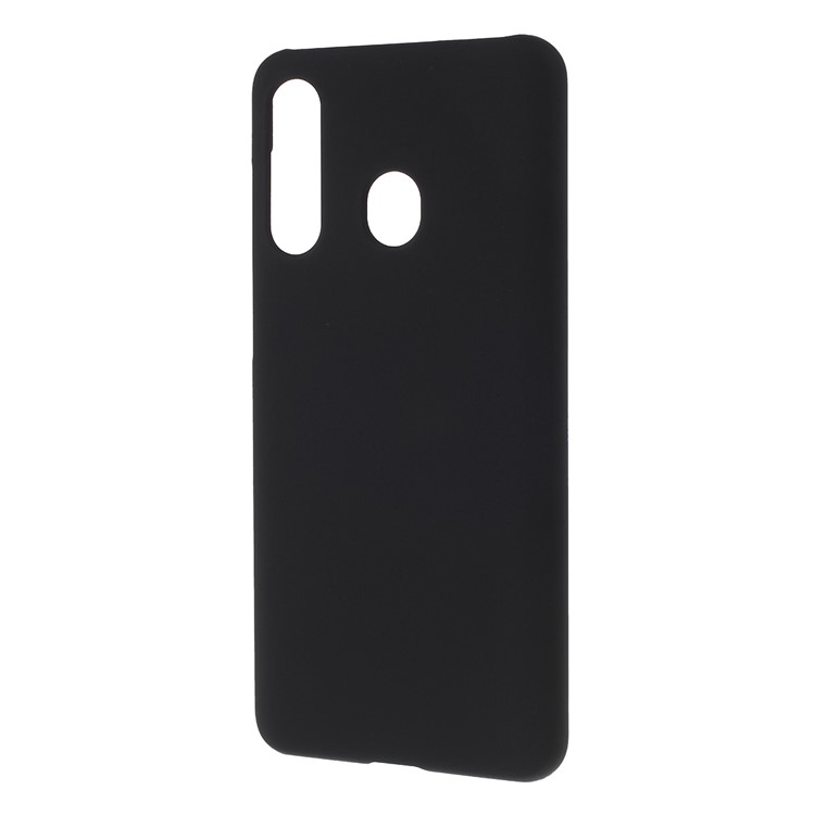 Glossy Rubberized PC Hard Case for Samsung Galaxy A60 - Black-2