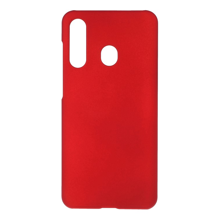 Coque Rigide Caoutchoutée En PC Pour Samsung Galaxy A60 - Rouge-1