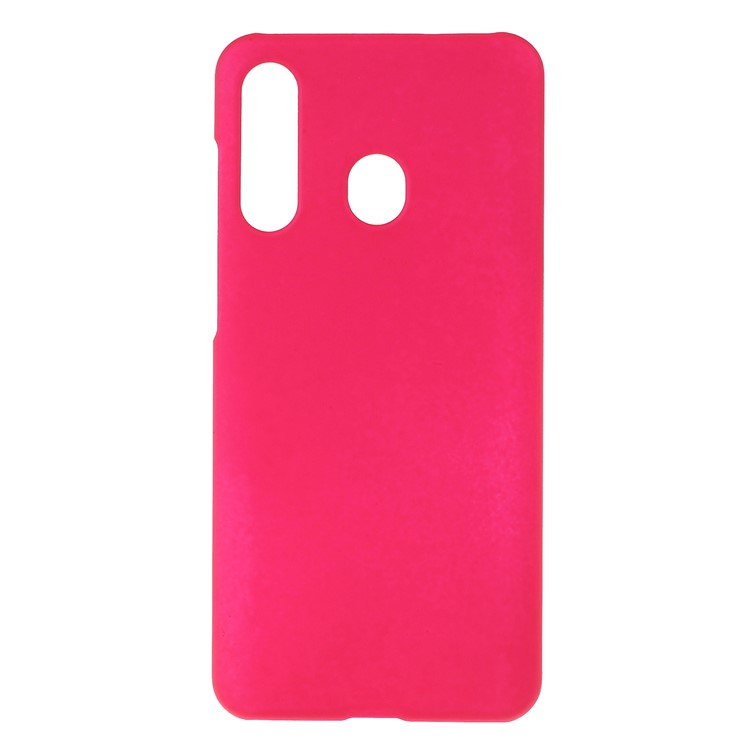Glossy Rubberized PC Hard Case for Samsung Galaxy A60 - Rose-1