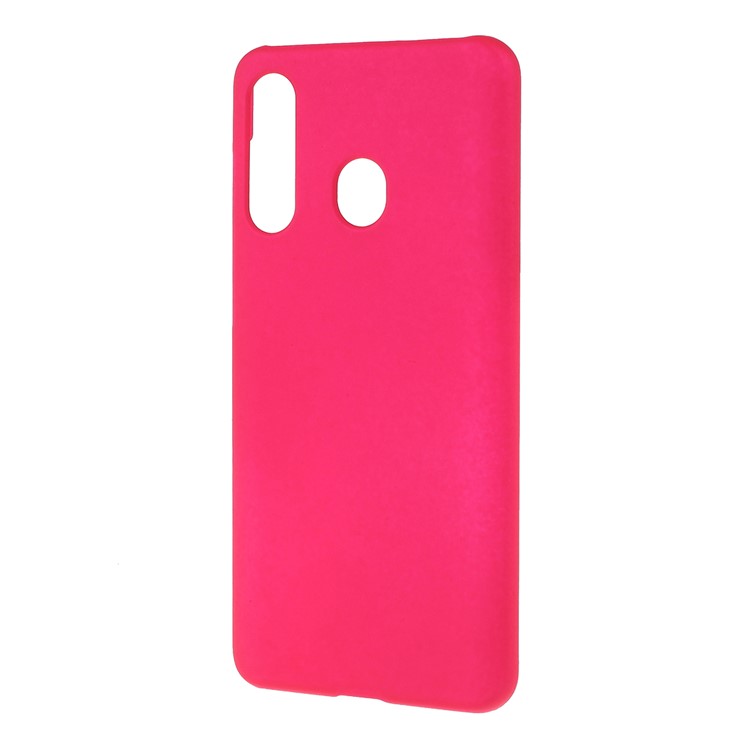 Glossy Rubberized PC Hard Case for Samsung Galaxy A60 - Rose-2
