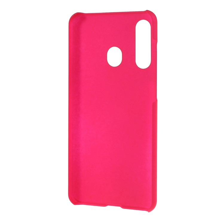 Glossy Rubberized PC Hard Case for Samsung Galaxy A60 - Rose-3